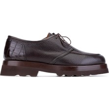 Tamer Tanca Erkek Hakiki Deri Casual Ayakkabı 537 67616 Erk Ayk SK25-26 Kahve Gyk/krk