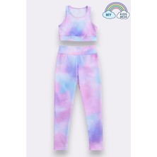 My Kids Wear Kız Çocuk Çok Amaçlı Desenli Mayo & Spor Takımı 12453