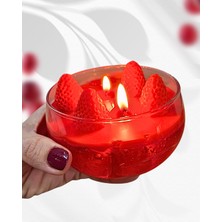 Handmade Kokulu Mum - Çilek Rüyası Jel Mum