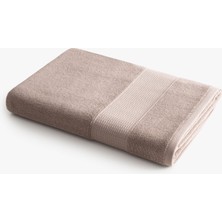 Green Black Lara Prestij Serisi Banyo Havlusu Bordürlü 80x150 Kahverengi, Oeko Tex Standard 100 Sertifikalı %100 Ege Pamuğu, Dokuma 500 GSM