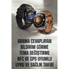 Narnuga Akıllı Saat Sesli Görüşme, Nfc Uyumlu, Bildirim Görme Ve Uyku Ve Sağlık Takibi
