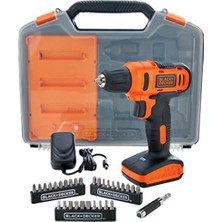 Black & Decker LD12SKA-TR (LD12SP) 12V Akülü Vidalama + 30 Parça Aksesuar Seti