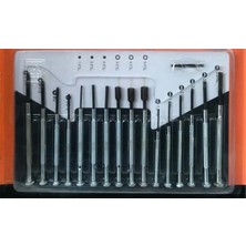 Go İthalat 16 Parça Hassas Tornavida Seti Saatçi ve Telefoncu Tornavidası (5468)