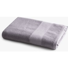 Green Black Lara Prestij Serisi Banyo Havlusu Bordürlü 80x150 Koyu Gri, Oeko Tex Standard 100 Sertifikalı %100 Ege Pamuğu, Dokuma 500 GSM