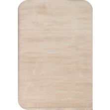 Kalesta Halı Soft Fluid 05 Beige Serbest Formlu Düz Halı Hav Toz Vermez Yumuşak Tuşeli Modern Şık Salon Halısı