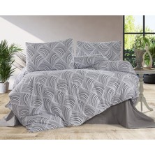 Vionetta Ranforce  %100 Pamuk Çizgim Lastikli Çarşaflı 4 Yastıklı Çift Kişilik Nevresim Takımı