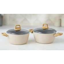 Milanor Neo Seramik Derin Tencere Seti – 22 cm + 24 cm