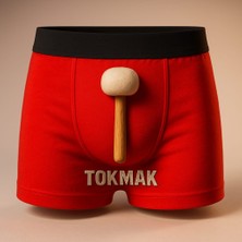 Onudabunuda Baskılı Erkek Boxer Tokmak Desenli Komik Eğlenceli Mizahi Esprili Pamuklu Likralı Rahat Kesim