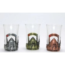 Eco Lounge Tekli Metal Cam Bardaklı Shot Bardak