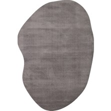 Kalesta Halı Soft Fluid 02 Anthracite Serbest Formlu Düz Halı Hav Toz Vermez Yumuşak Tuşeli Modern Şık Salon Halısı