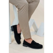 Dayfi Yeni Sezon Siyah Süet Corcik Erkek Ayakkabı