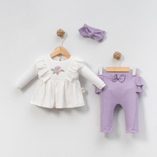 Çakar Bebe Kız Bebek Kanaviçeli 3’lü Takım