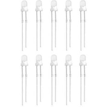 Voltaj 3mm Beyaz LED Paketi - 10 Adet