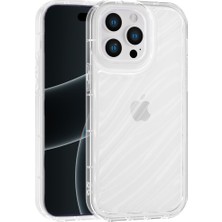 Vissona iPhone 13 Pro Max Uyumlu Telefon Kılıfı Kamera Çıkıntılı Kabartmalı Parlak Desenli Darbe Emici Silik