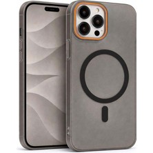 Vissona iPhone 15 Pro Max Uyumlu Magsafe Wireless Şarj Özellikli Mat Sert Arka Kapak Kılıf