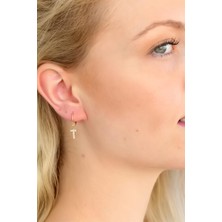 Inure Jewelry T Harf Bayan Küpe