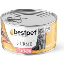 Braventa Collection Bestpet Kısırlaştırılmış Gurme Kediler Için, Tahılsız, Somon Parça Etli Yaş Mama, 85 gr x 24 Adet