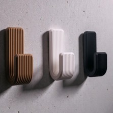 Create Handle Dekoratif 3’lü Plastik Duvar Askılık Seti – Gizli Vidalı, Şık ve Dayanıklı | Banyo, Mutfak ve Hol Için