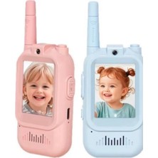 Azurtech Çocuklar Için Akıllı Kameralı Telsiz | Kablosuz Walkie Talkie | Görüntülü & Eğitici Oyuncak