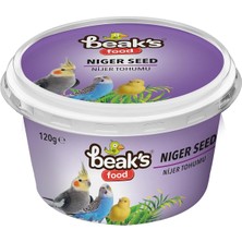 Braventa Collection Beak's Kuşlar Için Ek Besinler, Nijer Tohumu, 120 G x 4 Adet