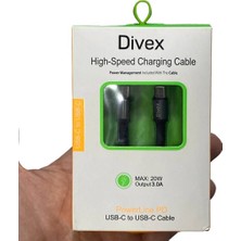 Divex Type-C To Type-C 20W 3A Hızlı Şarj ve Veri Transfer Kablosu DC-147