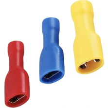 GWEST Tam Izoleli Dişi Faston Tip Kablo Ucu GFFD-1288 0.50-1.50MM Kırmızı 200 Adet