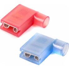 Terminalsan Tfdeb - 2862 1.5-2.5MM2 Tam Izoleli Polyamid Bayrak Tip Terminal Kablo Ucu Mavi 100 Adet