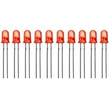 Voltaj 5mm 2V Kırmızı LED Paketi - 10 Adet