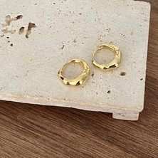 Atelier Gizem Xuping Kararmaz 14K Gold Çelik Küpe
