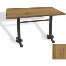 Dockers Çipa Döküm Ayak Masa 80X140 cm - (Werzalit, Wermodin ve Allzalit Tabla) - Avalon Palace Oak