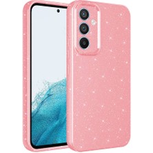 Ceponya Galaxy S25 Fe Kılıf Kamera Korumalı Simli Parıltılı Lüks Silikon
