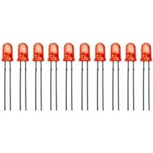 Voltaj 5mm Kırmızı LED Paketi - 10 Adet