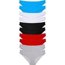ModaSize 10 Adet Süper Eko Set Likralı Kadın Slip 528