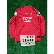 Cristiano Ronaldo Uzun Kol 2008 Sezonu Nostalji Manchester United Kırmızı Renk Forma / Retro Ronaldo Forma
