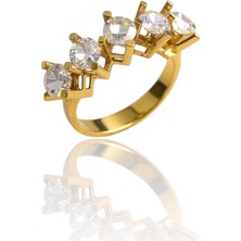 HAKAN GÜLER KUYUMCULUK 14 Ayar Altın Beştaş Yüzük ( 14BTY00-12 )