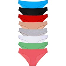 ModaSize 8 Adet Süper Eko Set Likralı Kadın Slip Külot Set 3