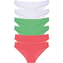 ModaSize 6 Adet Süper Eko Set Likralı Kadın Slip Külot 552