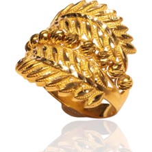 HAKAN GÜLER KUYUMCULUK  8 Ayar Altın Dorika Toplu Yüzük – 3,20 Gram | 22 Ayar Görünümlü Şık Tasarım