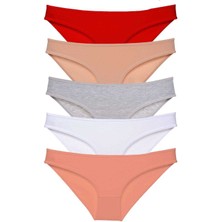 ModaSize 5 Adet Süper Eko Set Likralı Kadın Slip Külot 523