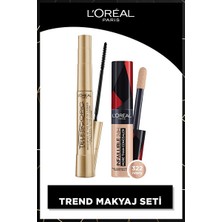 Luua L'oreal Paris Telescopic Gold Siyah Maskara + Infaillible Tüm Yüze Uygulanabilir Kapatıcı 322 Ivory