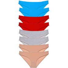 ModaSize 8 Adet Süper Eko Set Likralı Kadın Slip Külot 534