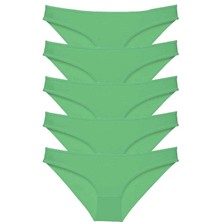 ModaSize 5 Adet Süper Eko Set Likralı Kadın Slip Külot Yeşil