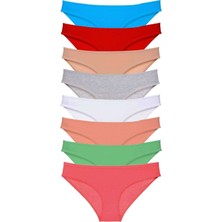 ModaSize 8 Adet Süper Eko Set Likralı Kadın Slip Külot Set 8