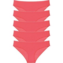 ModaSize 5 Adet Süper Eko Set Likralı Kadın Slip Külot Fuşya