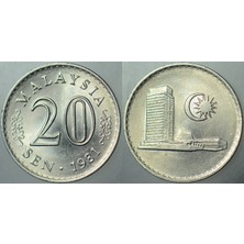 Banknoting Malezya 20 Sen 1981 Çil.