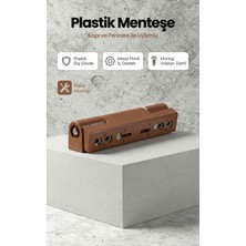 Özfırat Pvc Yapı Pvc Kapı & Pencere Menteşesi, Plastik - 90MM - Renk Seçenekli, (1 Adet Altınmeşe)