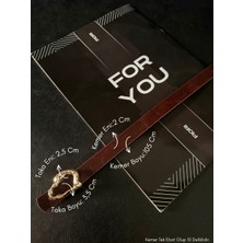 Fiori Tasarım Çubuk Toka Ince Kadın Kemeri, Ceket Kemeri, Gömlek Kemeri, Elbise Kemeri