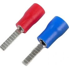 Terminalsan BIK-102 1.5-2.5MM2 Bıçak Tip Kablo Ucu terminal Mavi 100 Adet