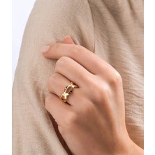 HAKAN GÜLER KUYUMCULUK 14 Ayar Altın Ajda Sonsuzluk Model Yüzük