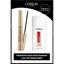 Luua L'oreal Paris Telescopic Maskara & Revitalift Clinical Spf 50 Günlük Yüksek Uv Korumalı Yüz Güneş Kr